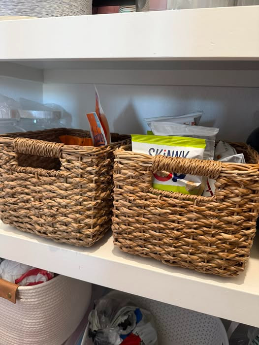 Made them my pantry baskets and now I’m obsessed 😍🙌

Cute AND functional is my favorite combo 👏✨ 

 