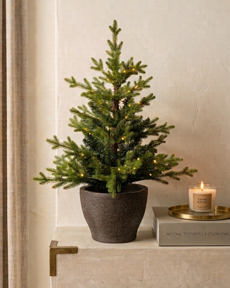Elevate your holiday decor with this realistic pre-lit mini spruce. Perfect for adding a simple, organic touch to any table or console.#mcgeeandco #mcgeechristmas #christmasdecor #prelittree

#LTKSeasonal #LTKHome
