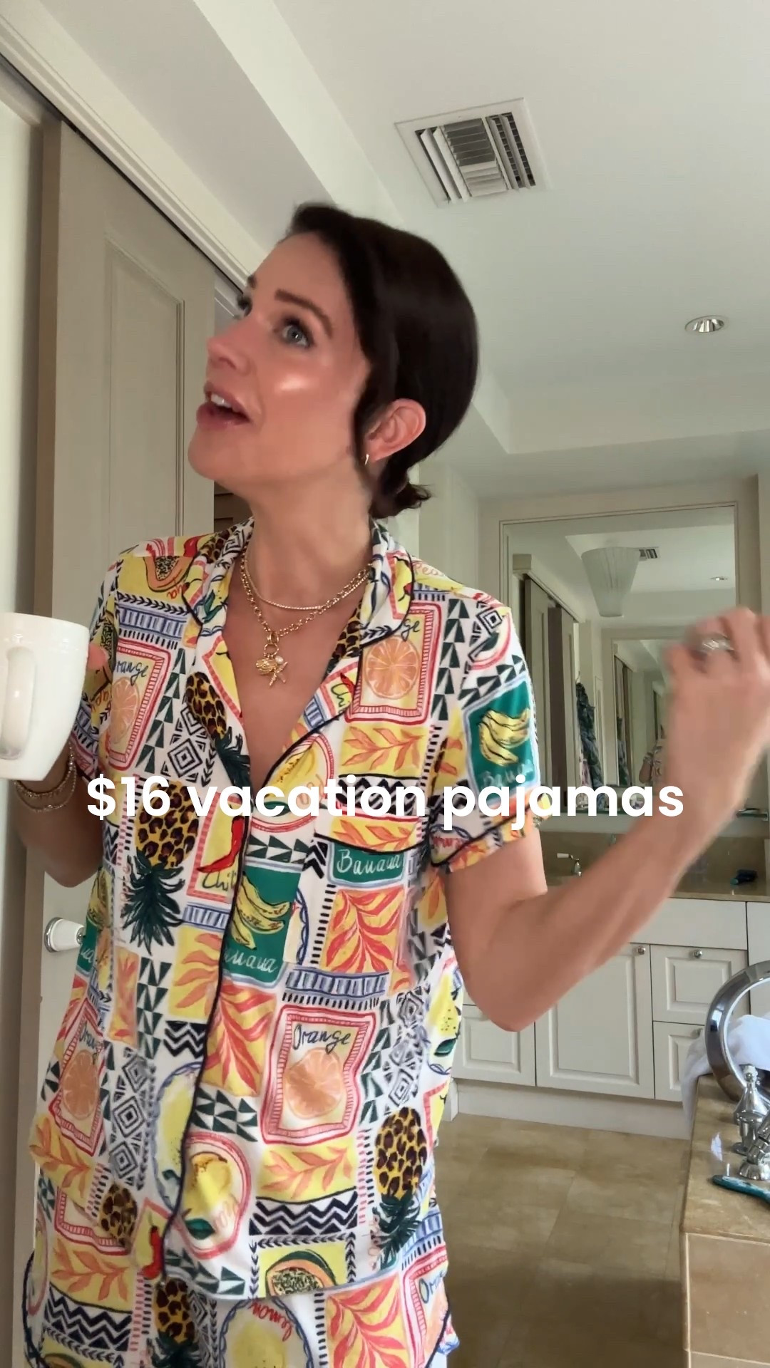 It’s honestly embarrassing how many patterns I have of these pajamas at this point. For our seven day vacation I think I brought four different pair because I couldn’t decide. I take a medium because I like my pajamas on the comfortable and loose side  

#LTKTravel #LTKStyleTip #LTKFindsUnder50