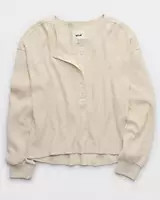 Aerie Waffle Henley Shirt | Aerie