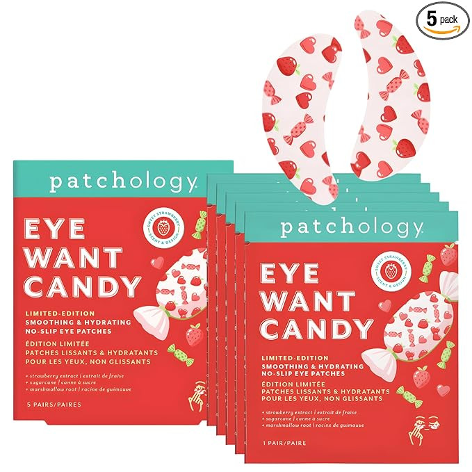 Patchology Eye Want Candy Under Eye Patches for Puffy Eyes, Dark Circles & Wrinkles – Hydrating... | Amazon (US)