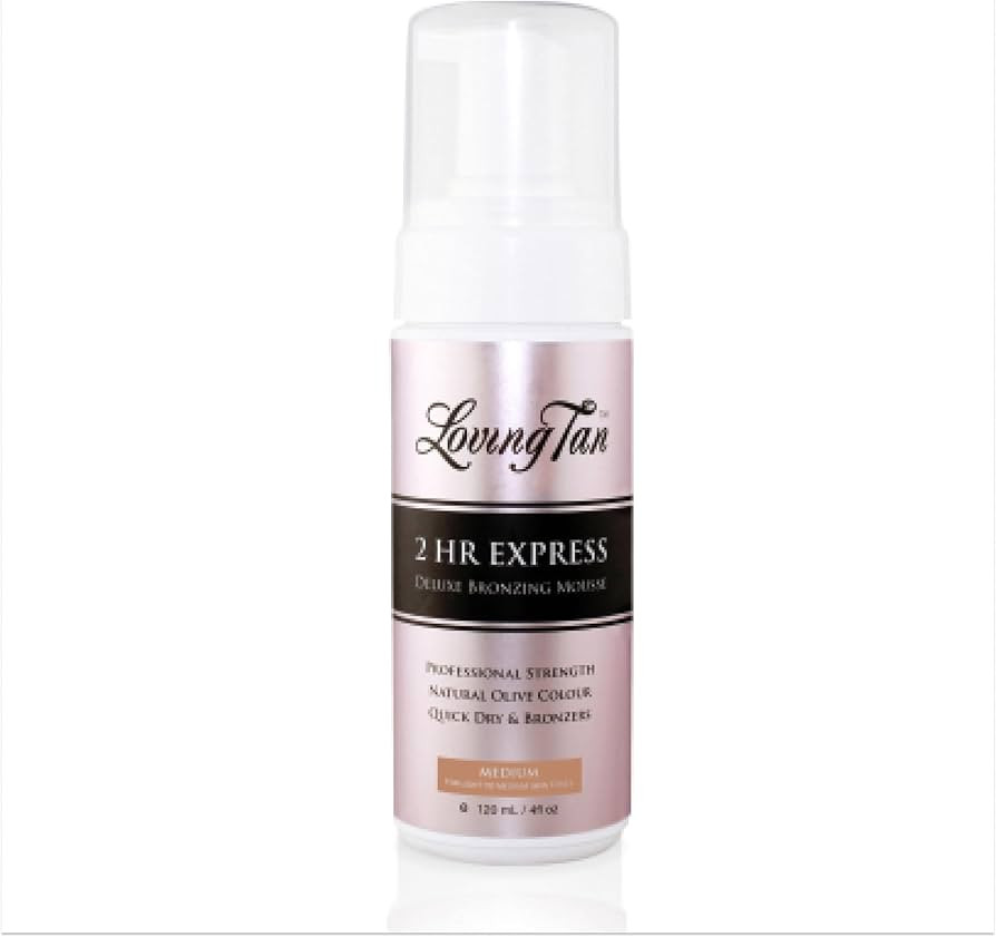 Loving Tan 2 HR Express Mousse, Medium - Streak Free, Natural looking, Professional Strength Sunl... | Amazon (US)