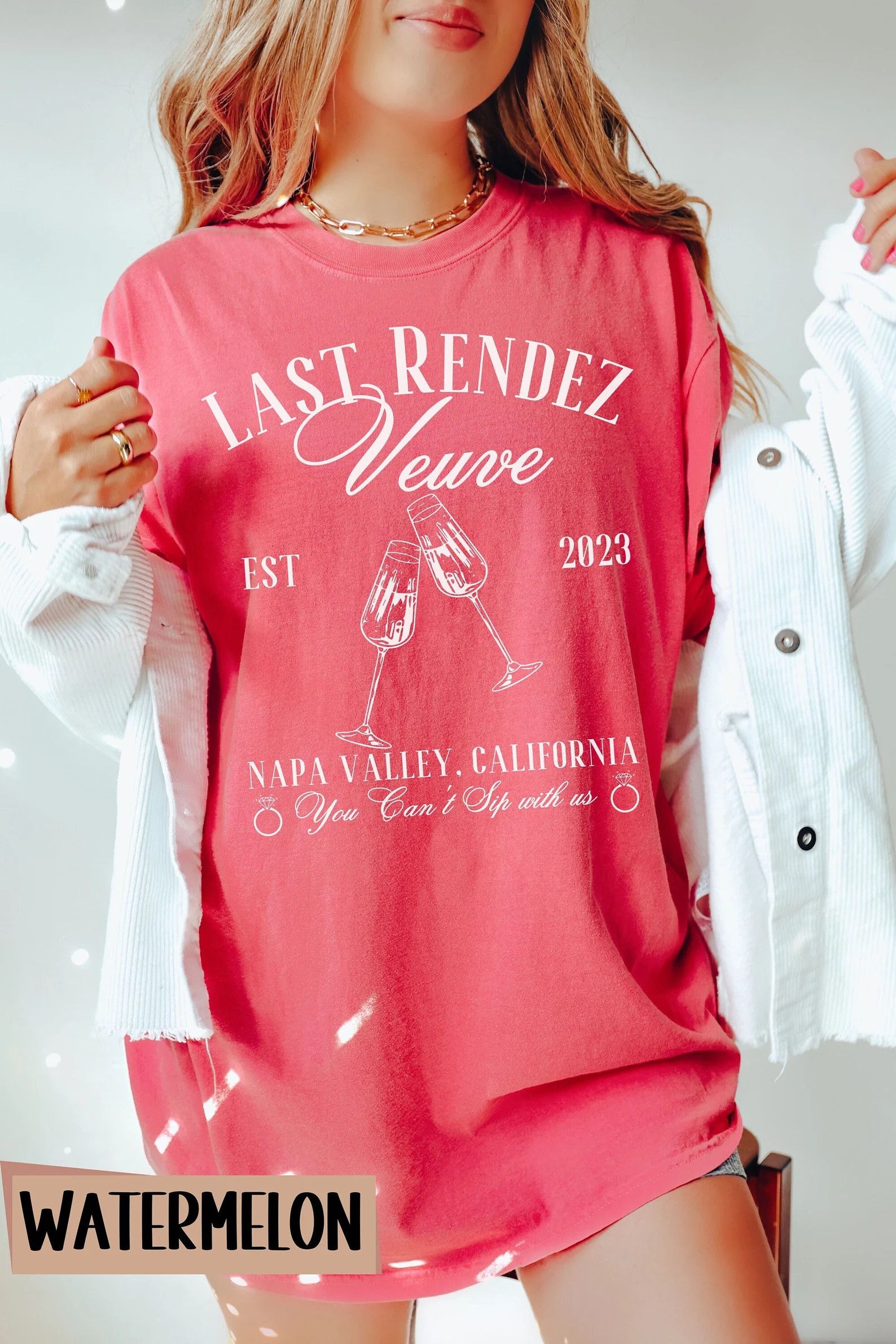 Comfort Color Veuve Before Vow Bachelorette Party Shirt Wine Tasting Girl Trip Last Rendez Veuve ... | Etsy (US)