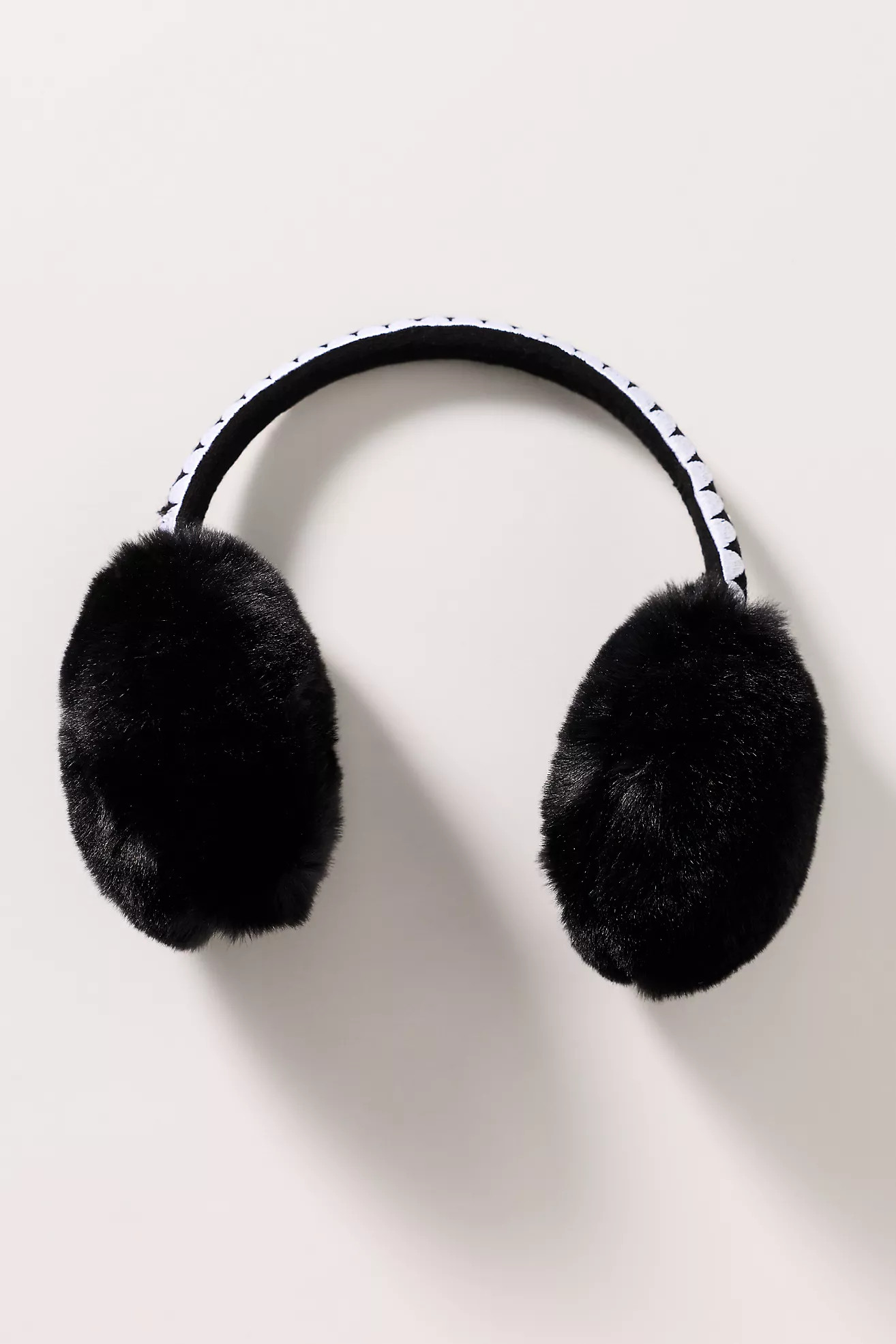 Violet & Brooks Embroidered Faux Fur Earmuffs | Anthropologie (US)