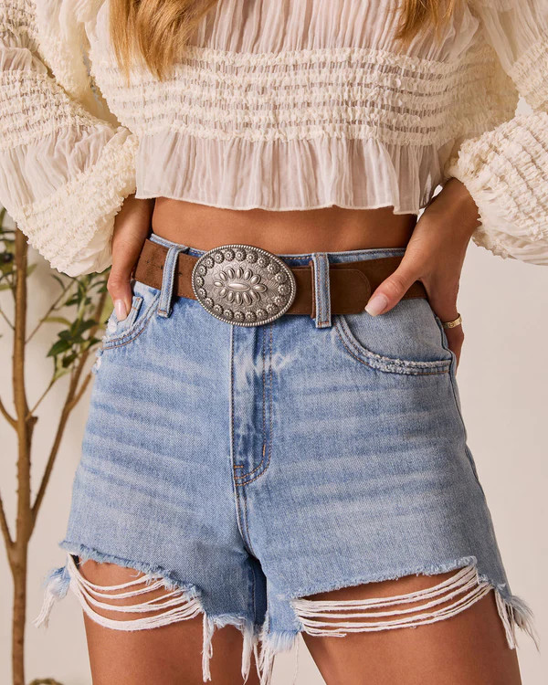 Amorosa Faux Suede Belt | VICI