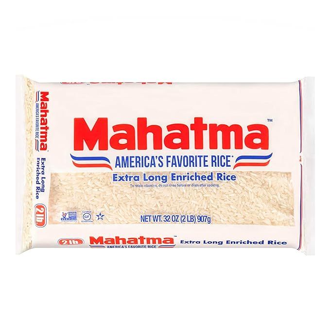 Mahatma Extra-Long-Grain Rice 2-Pound Rice Bag, Gluten-Free and Non-GMO White Rice Bulk Bag, 1 Ba... | Amazon (US)