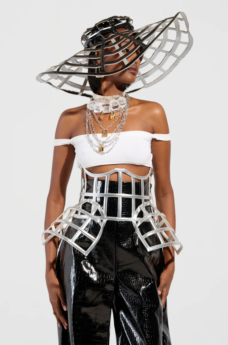 ULTIMATE TEASE METALLIC CAGE BELT | AKIRA