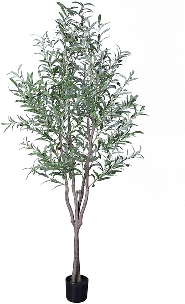 Phimos 6ft.Artificial Olive Tree (72in) Tall Fake Tree for Home Office Living Room Floor Decor In... | Amazon (US)