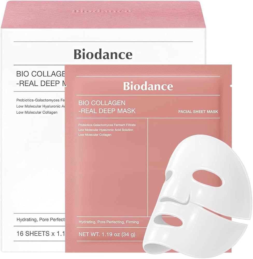 BIODANCE Bio-Collagen Real Deep Mask, Hydrating Overnight Hydrogel Mask, Pore Minimizing, Plumpin... | Amazon (US)