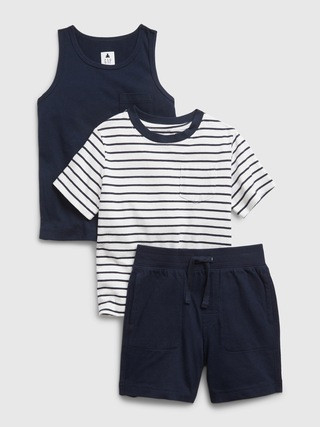 Toddler 100% Organic Cotton Mix and Match Three-Piece Outfit Set | Gap (US)