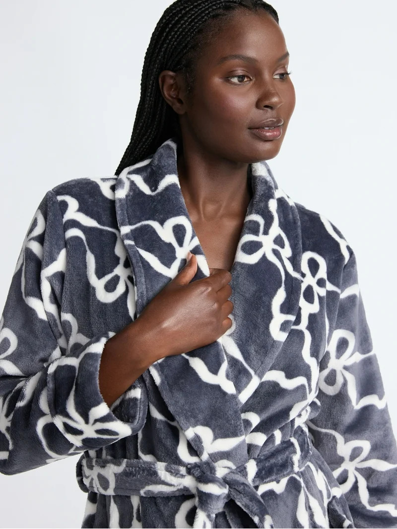 Joyspun Women's Plush Robe, Sizes S-3X | Walmart (US)