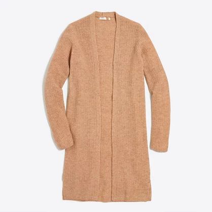 Ribbed car coat sweater | J.Crew Factory