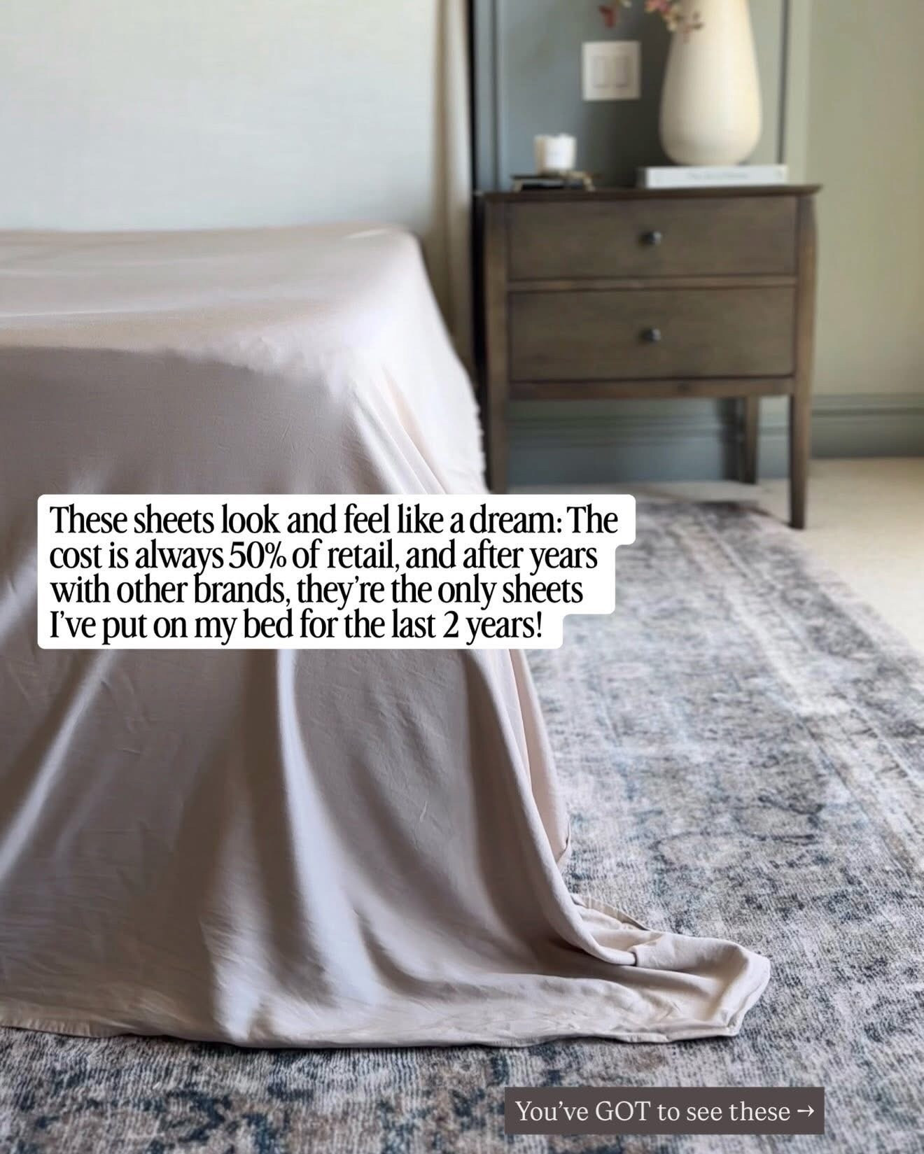 These sheets look and feel like a dream: The cost is always 50% of retail, and after years with other brands, they're the only sheets I've put on my bed for the last 2 years!



#LTKmorningroutine #LTKdayinmylife #LTKHome