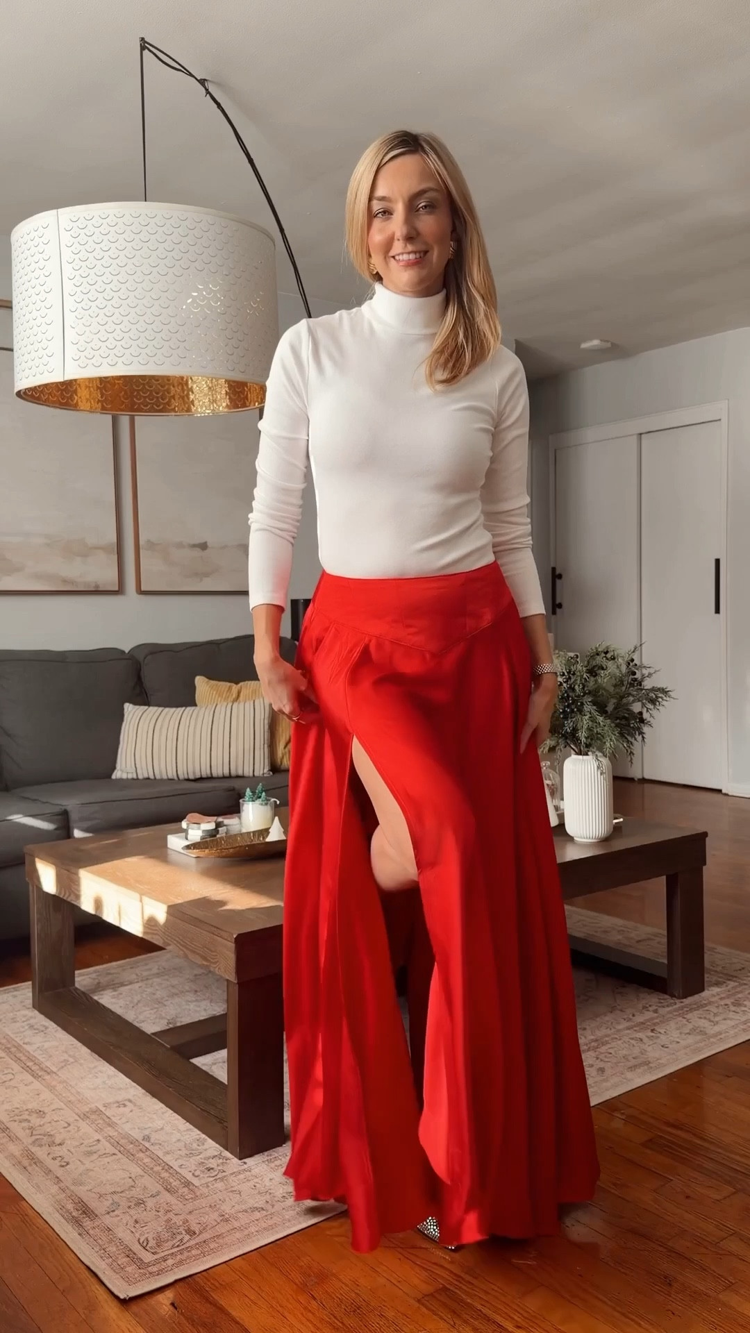 40% OFF?!! YES! The most gorgeous piece in my closet - red satin maxi skirt, perfect for the whole winter season and Valentine’s Day too ♥️

Red maxi skirt • satin skirt • white turtleneck • winter outfit • date night outfit 

#LTKootd #LTKSeasonal #LTKFindsUnder100