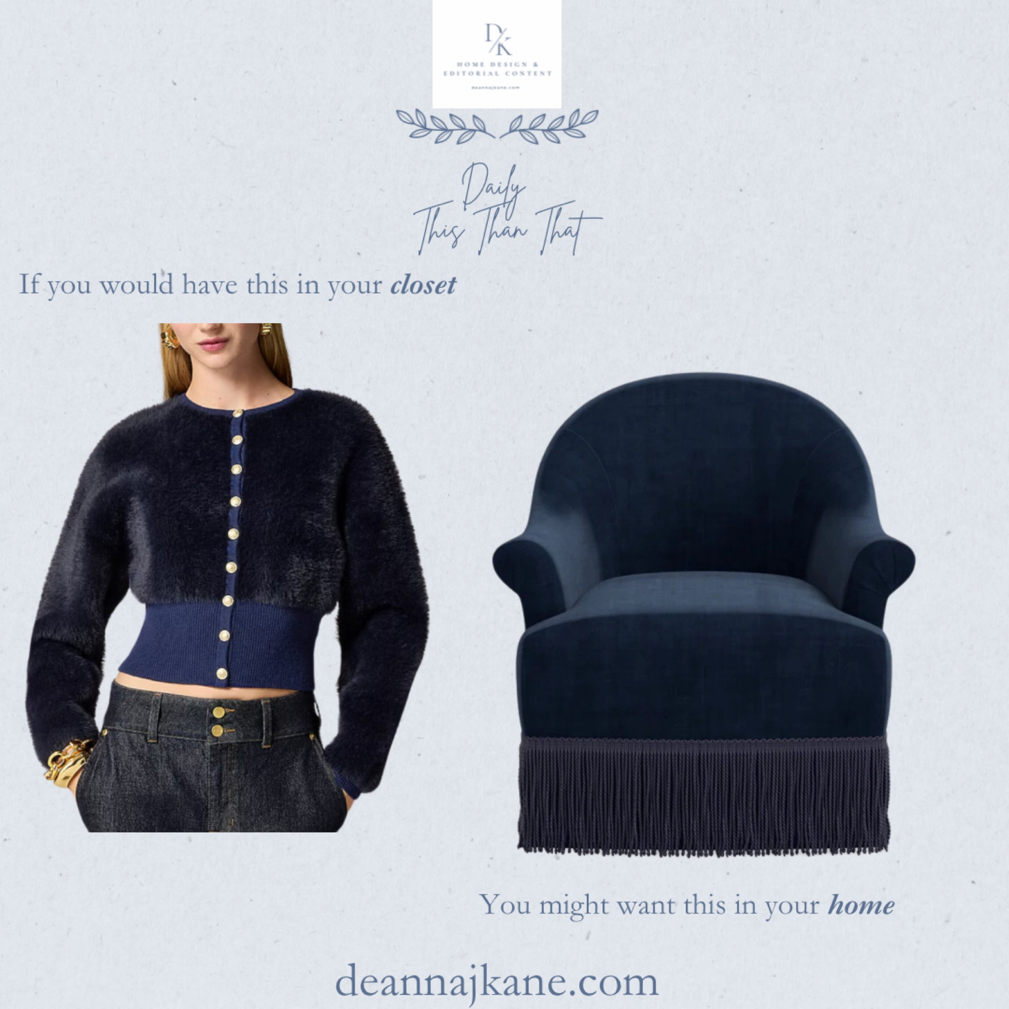 If you would wear this fitted waist cardigan, you may want this fringe accent chair in your home  

#LTKHome