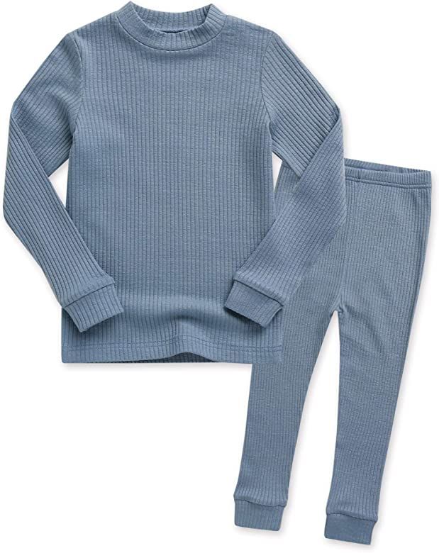 VAENAIT BABY 12M-12Y Kids Unisex Girls & Boys Soft Comfy Modal Tencel Shirring Solid Sleepwear Pa... | Amazon (US)