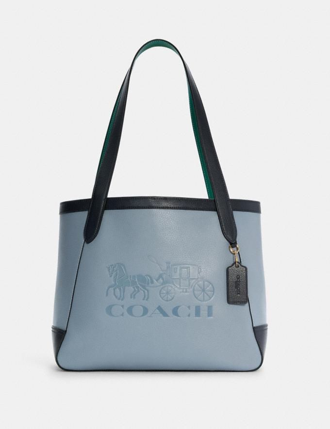 tote in colorblock with horse and carriage | Coach Outlet