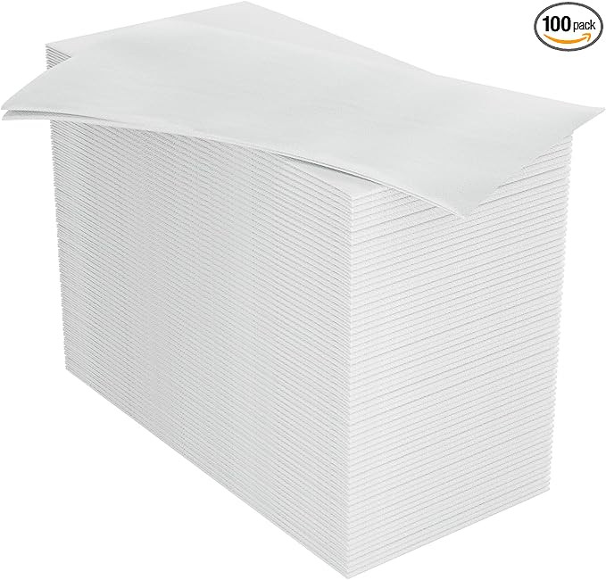 100PACK Disposable Hand Towels for Bathroom, Soft and Absorbent Paper Guest Towels Disposable Dec... | Amazon (US)