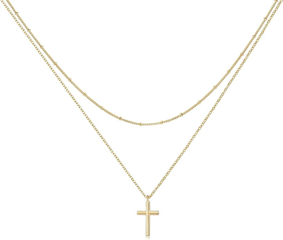 LOYATA Bohemia Layered Necklace, Bar Coin Charm Pendant Neckalce Delicate Station Chain Multilaye... | Amazon (US)