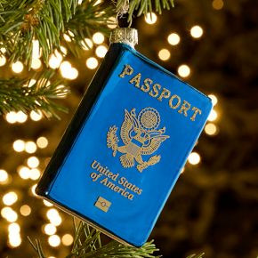 Glass Passport Ornament | West Elm (US)