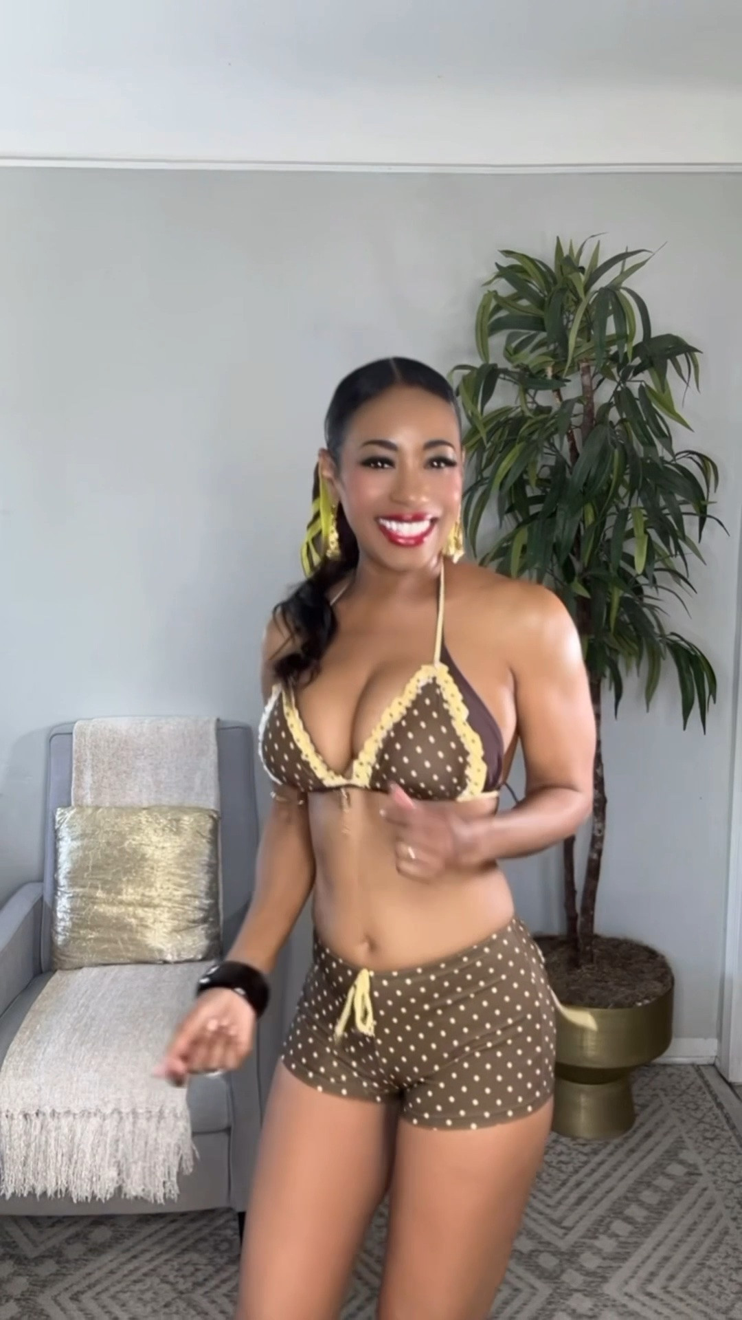 ￼Serving major reto swimwear vibes in the cutest polka dot bikini.

#LTKgrwm #LTKU #LTKSwim