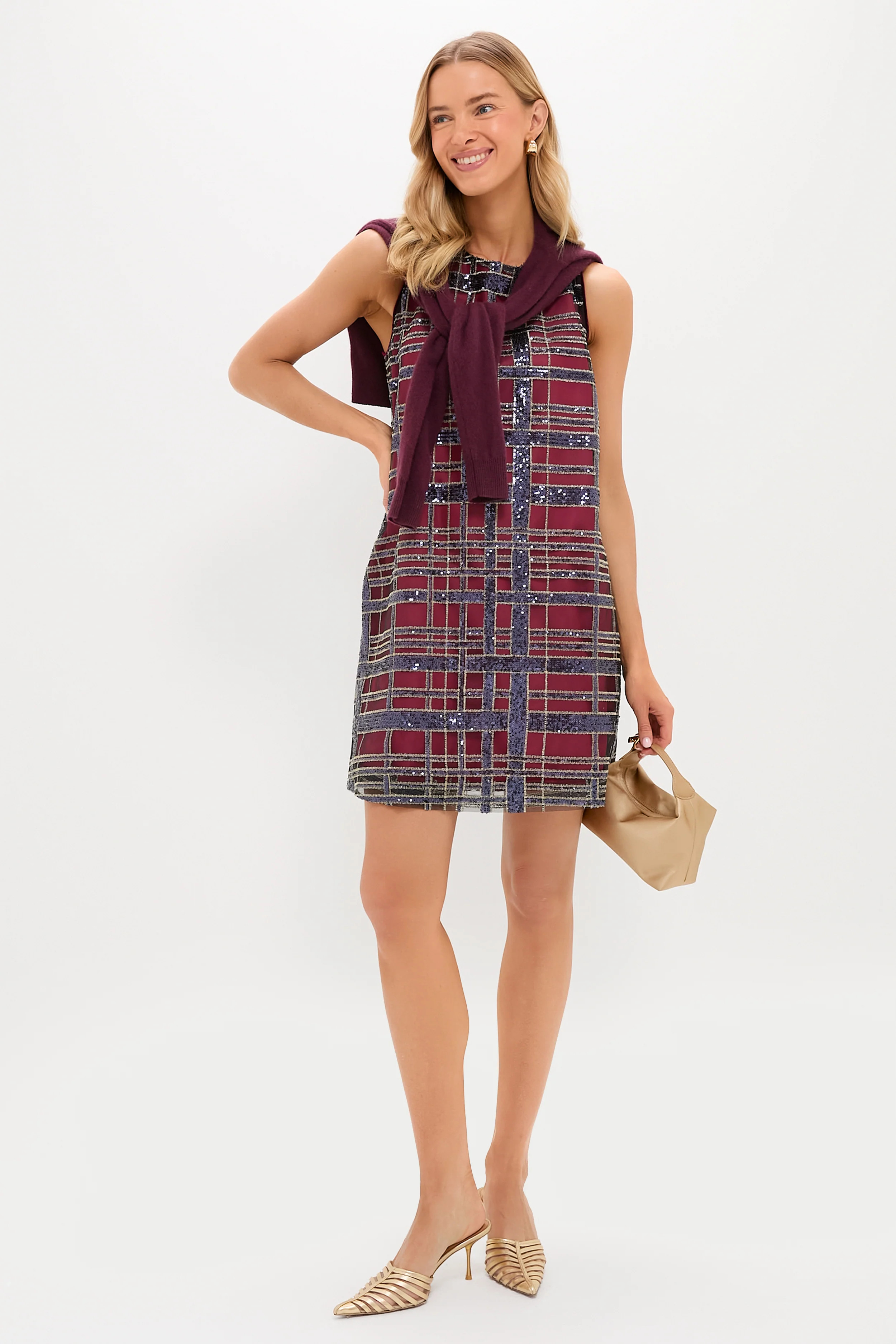 Sequin Plaid Marlowe Dress | Tuckernuck (US)