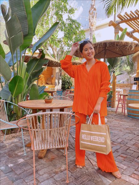 Tropical beach tulum inspired vacation outfit with this matching orange set from SHEIN - wearing size small 🧡 

#LTKunder50 #LTKSeasonal #LTKtravel