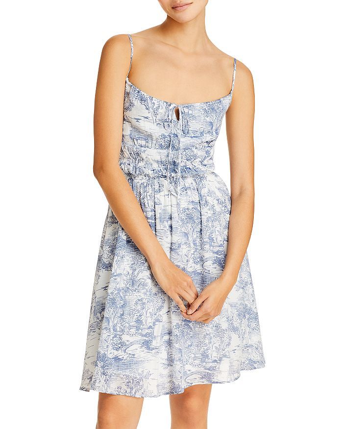 Cotton Toile Print Mini Dress | Bloomingdale's (US)