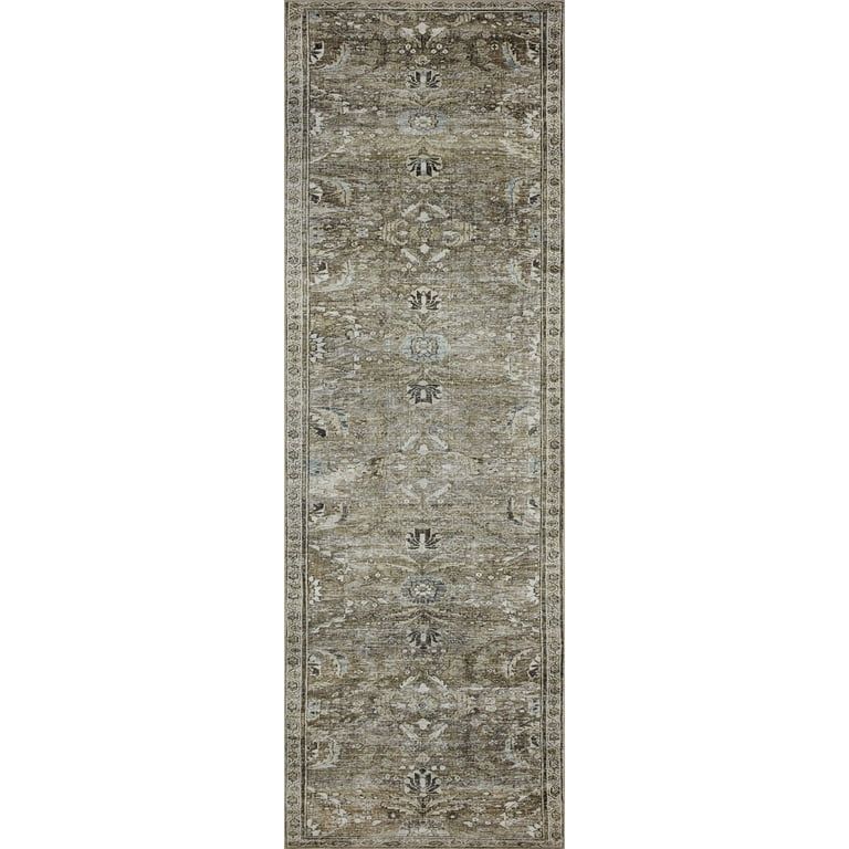 Loloi II Layla LAY-13 Printed Antique / Moss Oriental Area Rug 2'-6" x 9'-6" | Walmart (US)