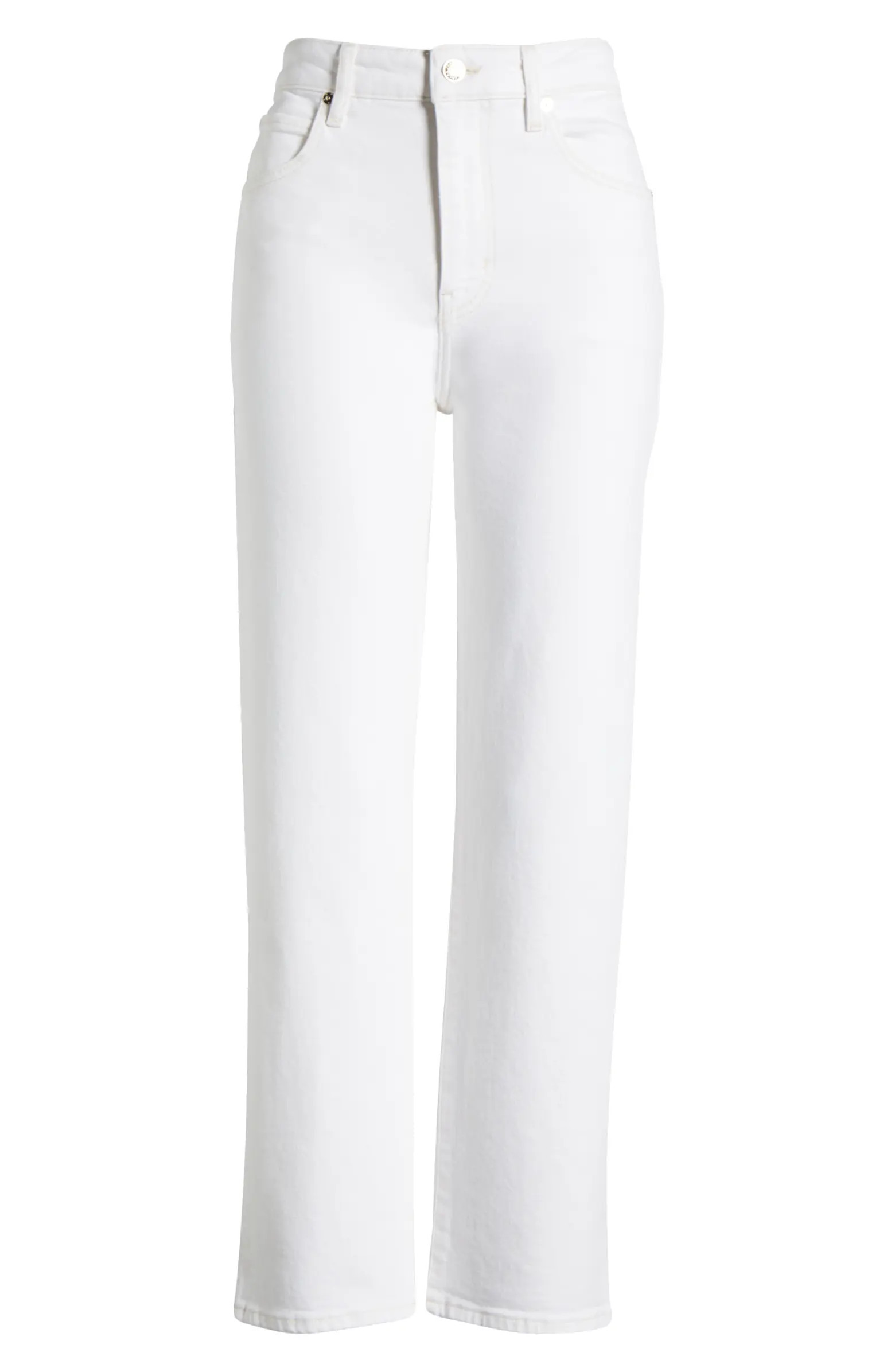 The Ruler High Waist Crop Straight Leg Jeans | Nordstrom