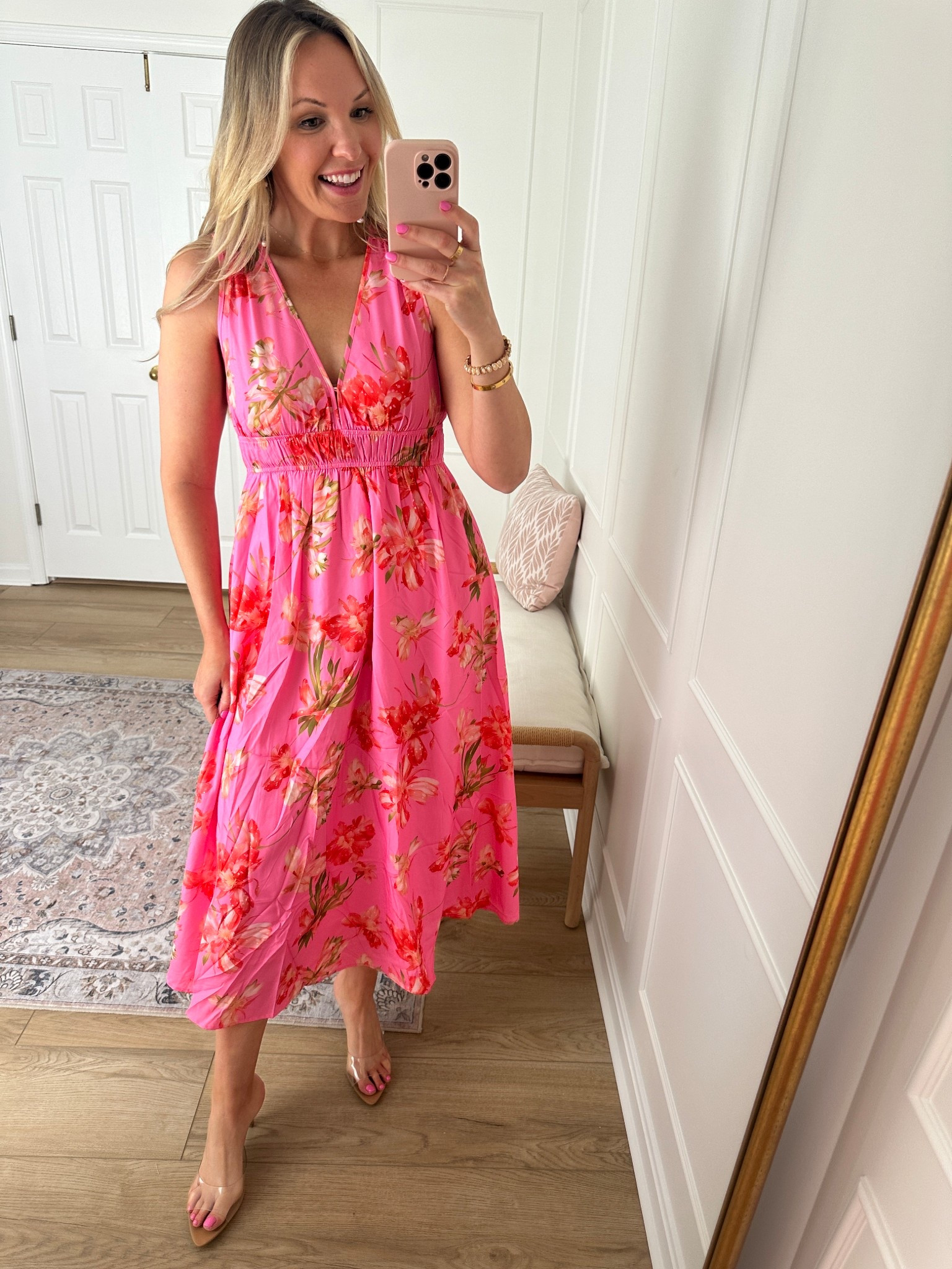 Such pretty colors! Wedding guest dress - spring fashion - date night outfit - wearing a med 

#LTKWedding #LTKMidsize #LTKSeasonal