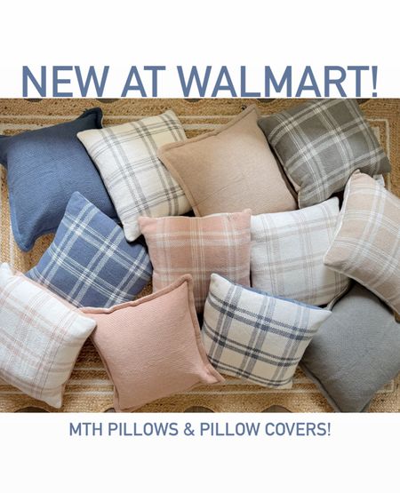 The plaid pillows come as filled pillows in store and as single pillows online! The solid pillows come as filled pillows in store and as a 2 pack pillow cover set online. 

#LTKhome #LTKfindsunder50 #LTKSeasonal