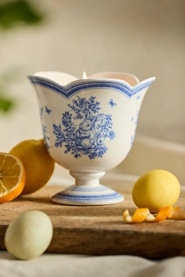 Bunny Toile Candle, Geranium + Lemon Leaf | Anthropologie (US)