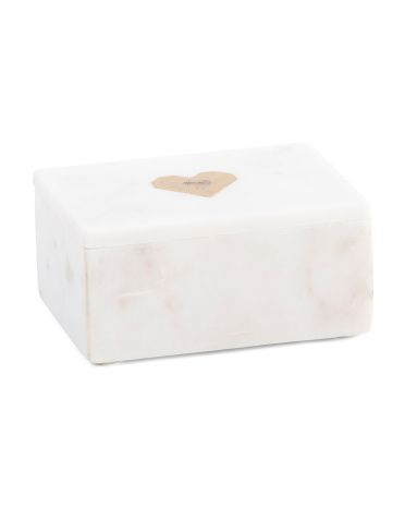 Heart Marble Box Decor | TJ Maxx