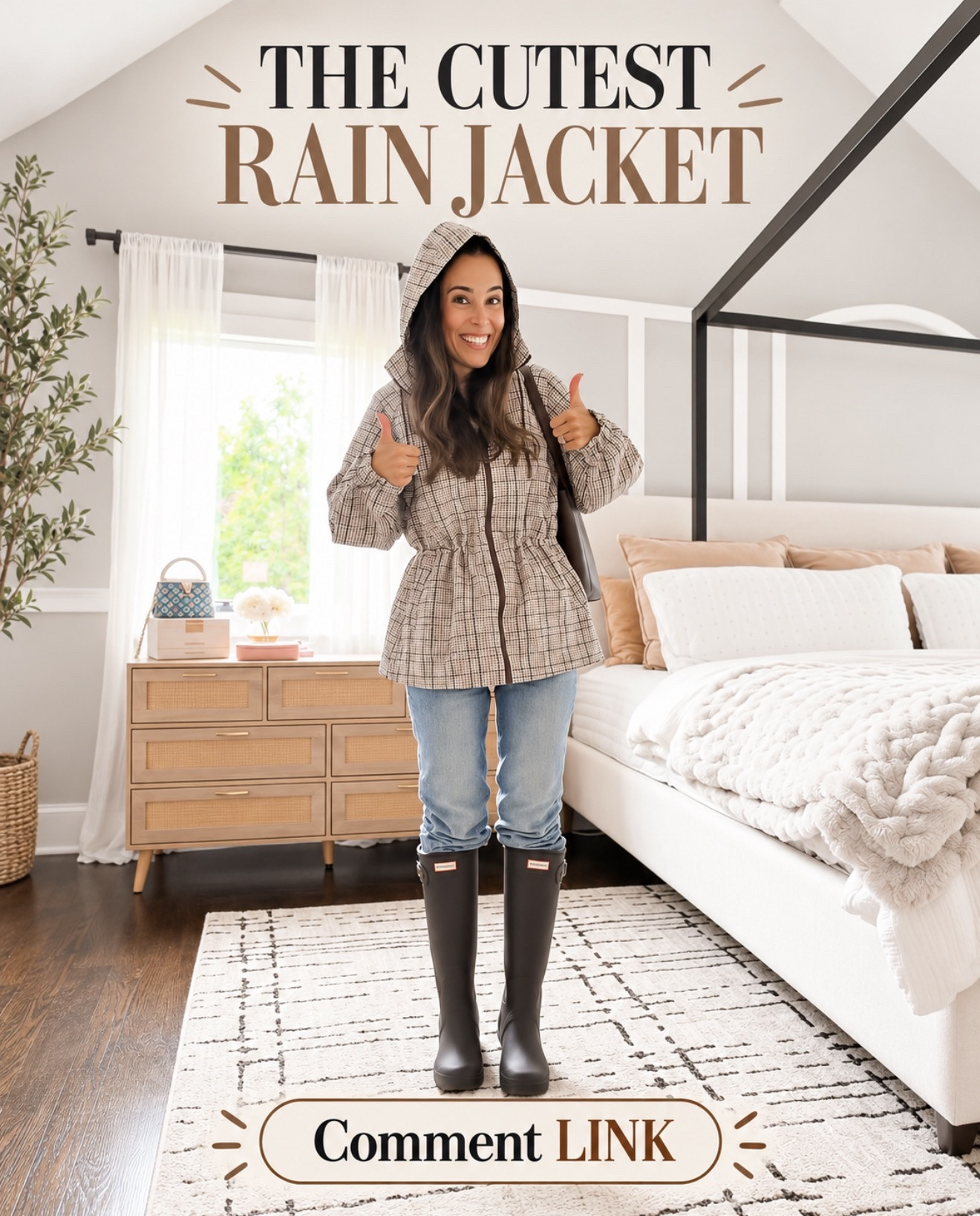 The cutest rain jacket for those rainy fall days ☔️ I love the plaid and the hood! 
💬Comment LINK and I’ll send it your way.

#LTKSeasonal #LTKootd #LTKmomlife