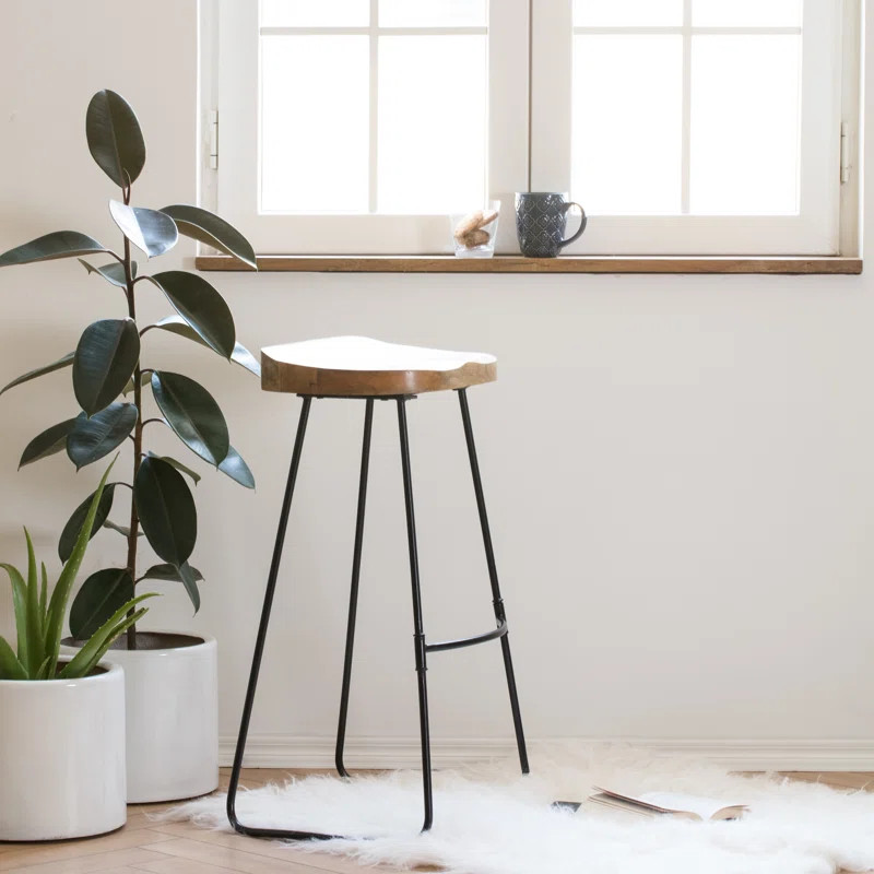 Crooke Solid Wood 30" Bar Stool | Wayfair North America