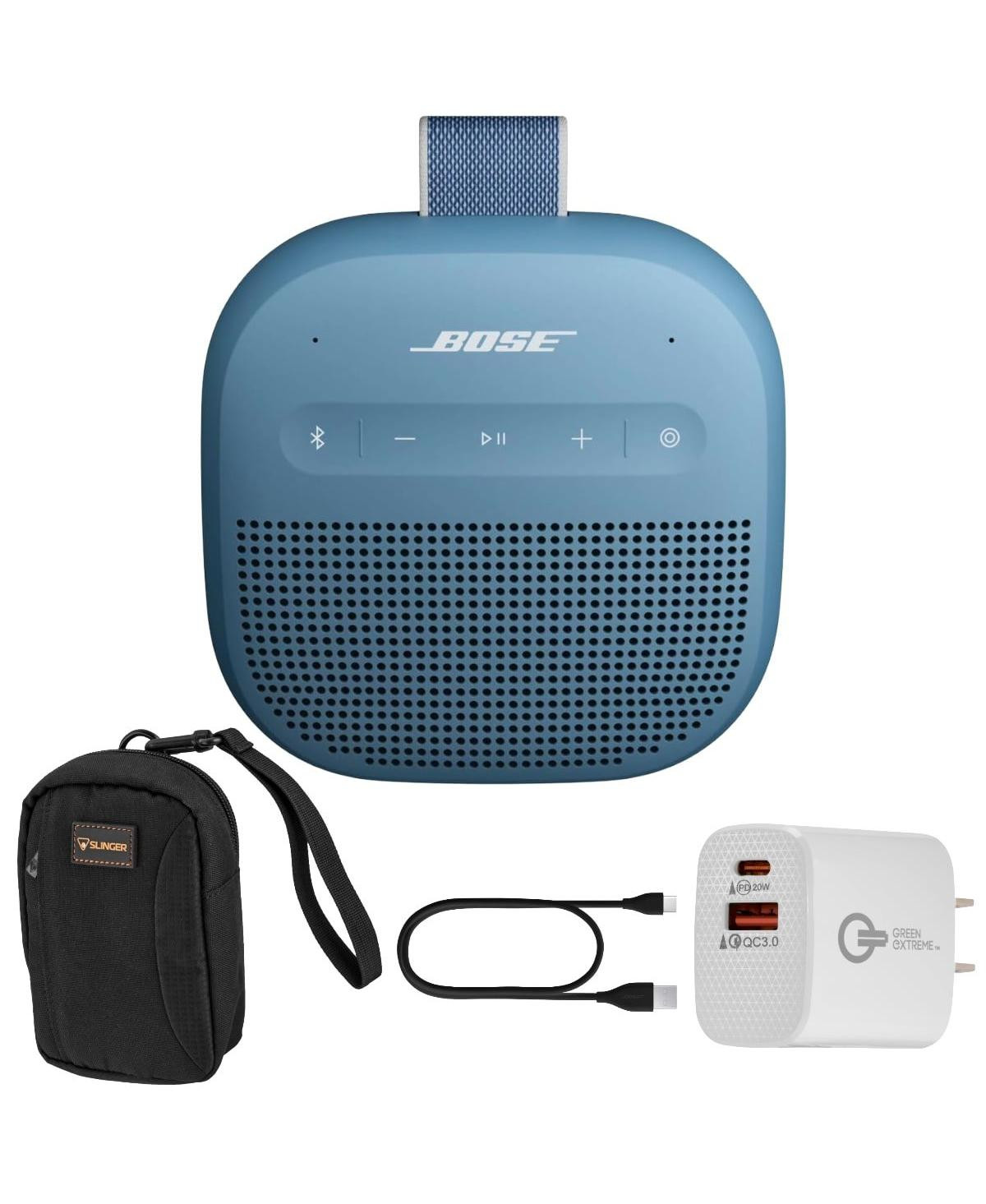 Bose SoundLink Micro 2nd Gen Bluetooth Speaker, Blue Dusk + Case + 20W Wall Charger - Blue dusk | Macy's