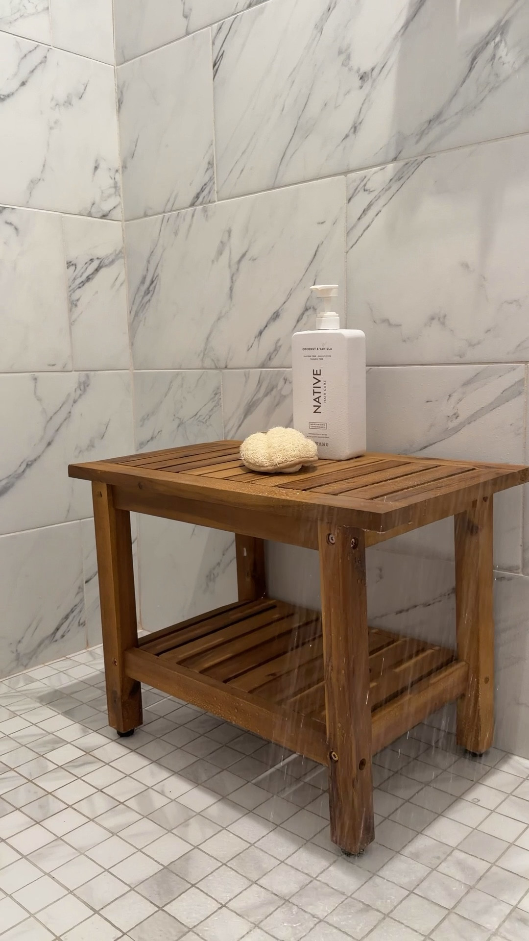 Elevate your shower game with this stunning acacia wood bench! 🌿✨ Water-resistant and budget-friendly, it’s easy to assemble and offers extra storage. Perfect for a chic bathroom upgrade! #ShowerGoals #BathroomEssentials #AffordableLuxury 

#LTKFindsUnder100 #LTKselfcare #LTKGiftGuide