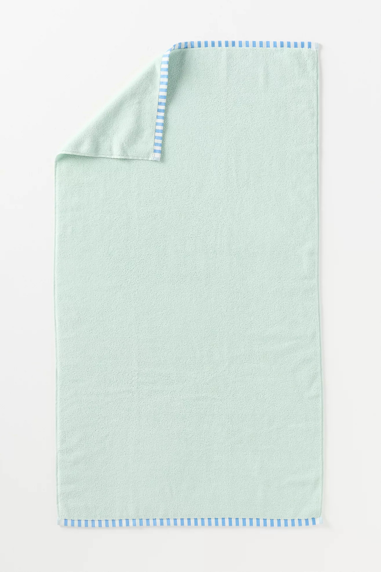 Sloane 100% Zero-Twist Cotton Stripe-Trim Towel Collection | Anthropologie (US)