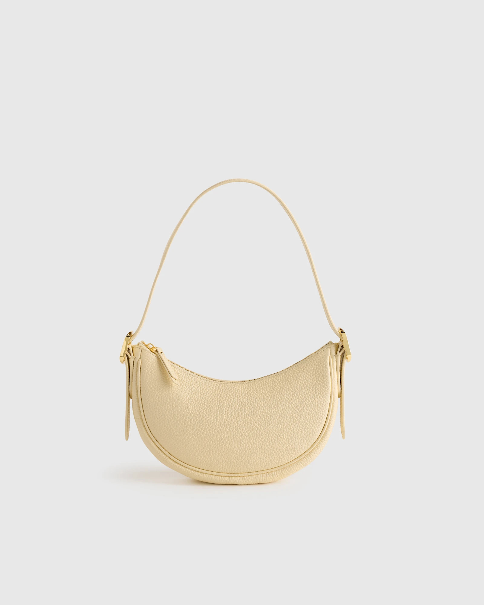 Italian Leather Mini Crescent Shoulder Bag | Quince