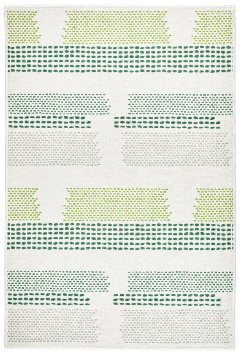 Tread Lightly Green Machine Washable Rug | Annie Selke