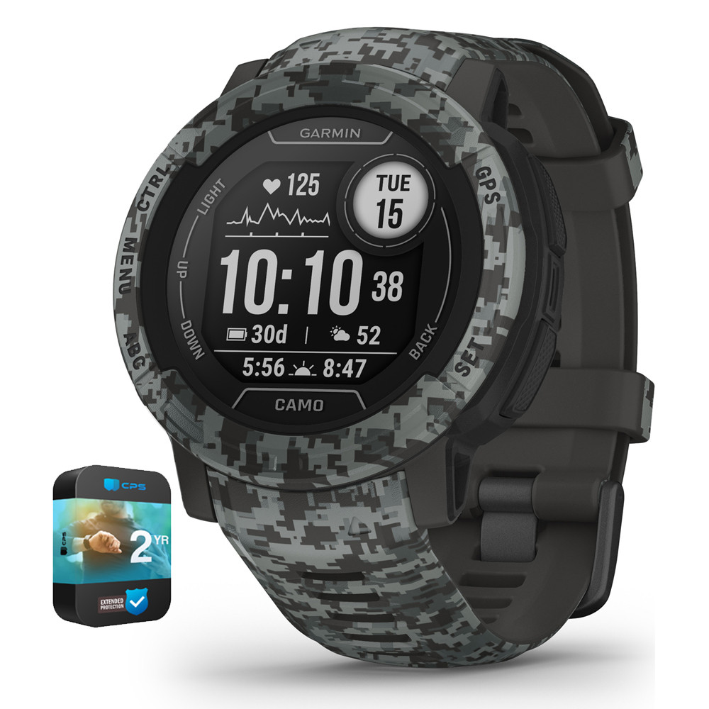 Garmin 010-02626-13 Instinct 2 Camo Edition GPS Smartwatch/Fitness Tracker Graphite Camo Bundle w... | Walmart (US)