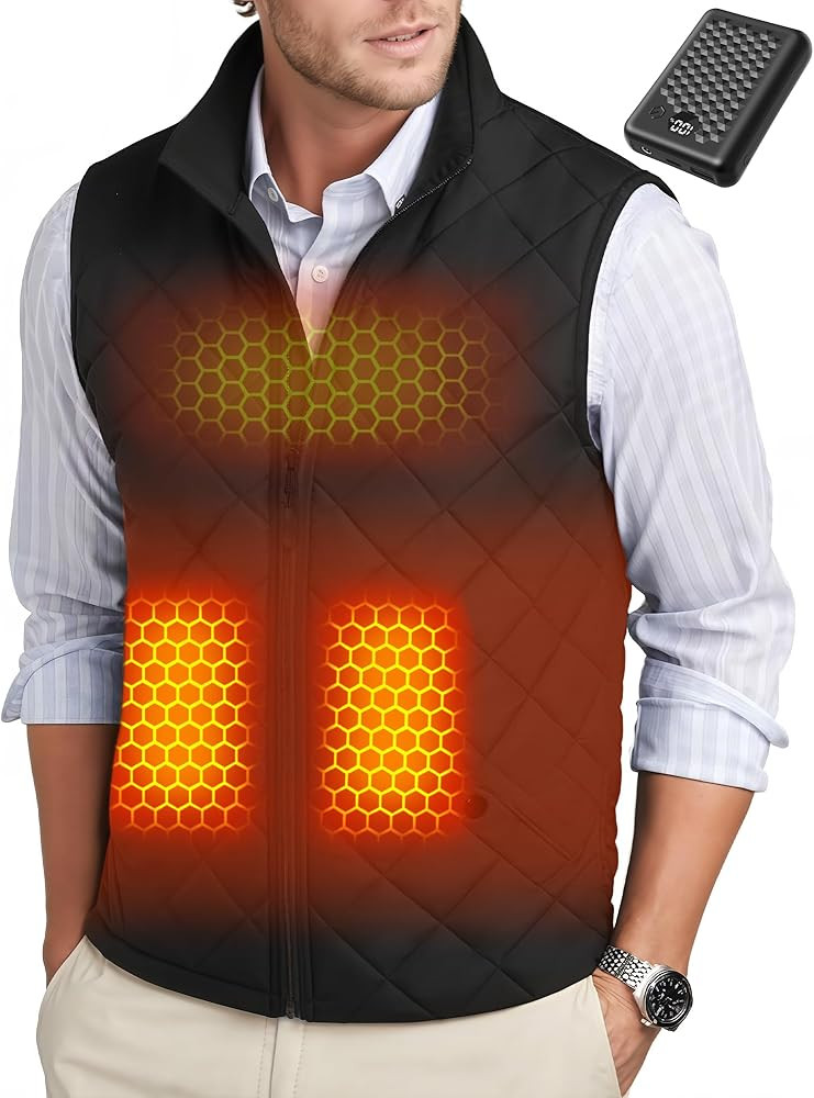 Wulcea Graphene Heated Vest For Men 7.4V Fast Charge Large Capacity Battery | Amazon (US)