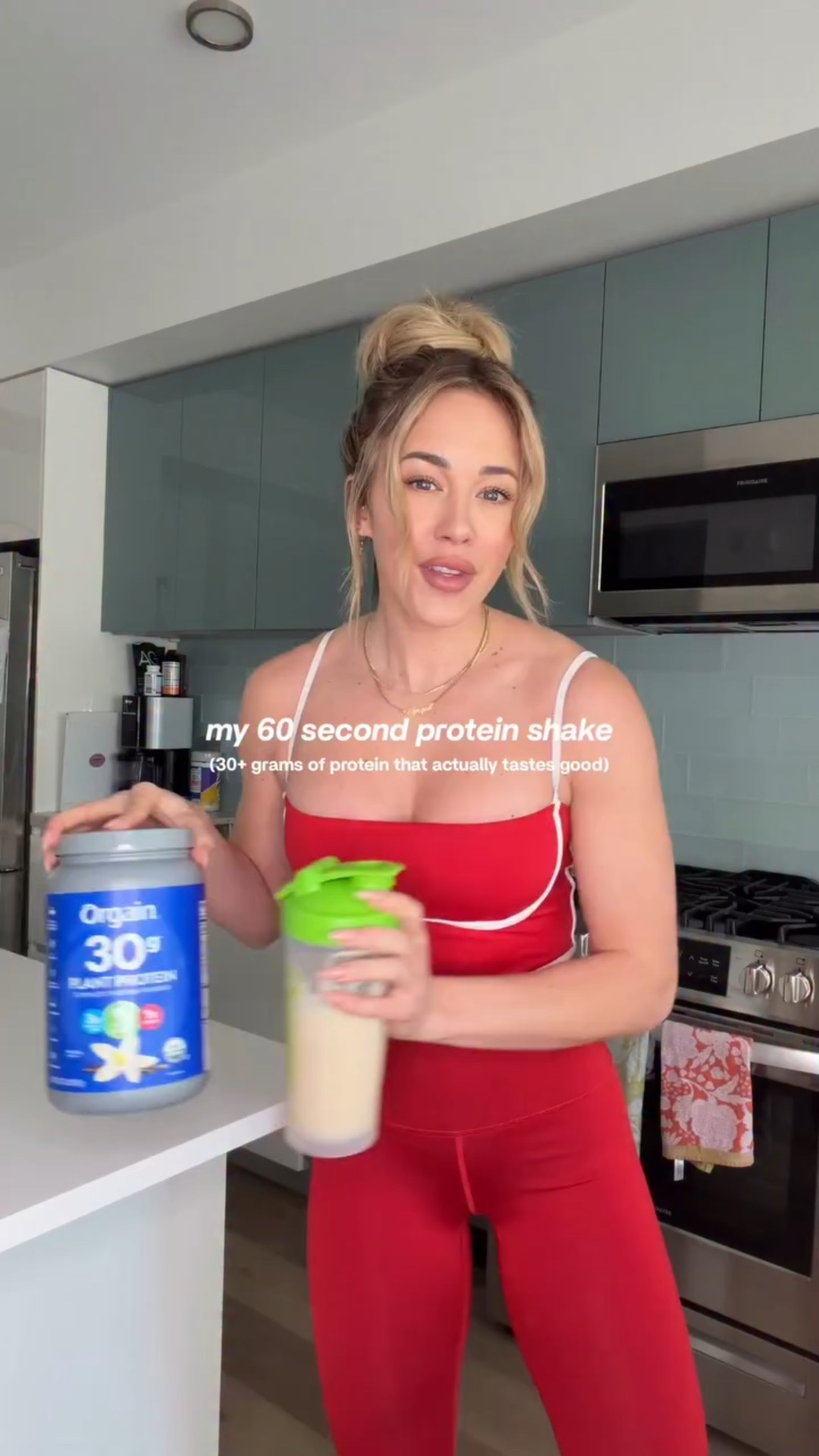 New year, new healthy habits! The easiest (& yummiest) protein shake I make & it'll take you less than a minute. @drinkorgain is having a New Years sale! Stock up & try my go to protein powder, up to 30% off

Full recipe - thank me later
• 1 scoop vanilla protein powder
• 1 banana - frozen is best
• 1/2 cup vanilla Greek yogurt
• 1/4 cup milk
• 2 TBSP almond butter
• vanilla extract
• honey
• cinnamon
Blend & go! 

#LTKfoodie #LTKActive #LTKfitnessgoals