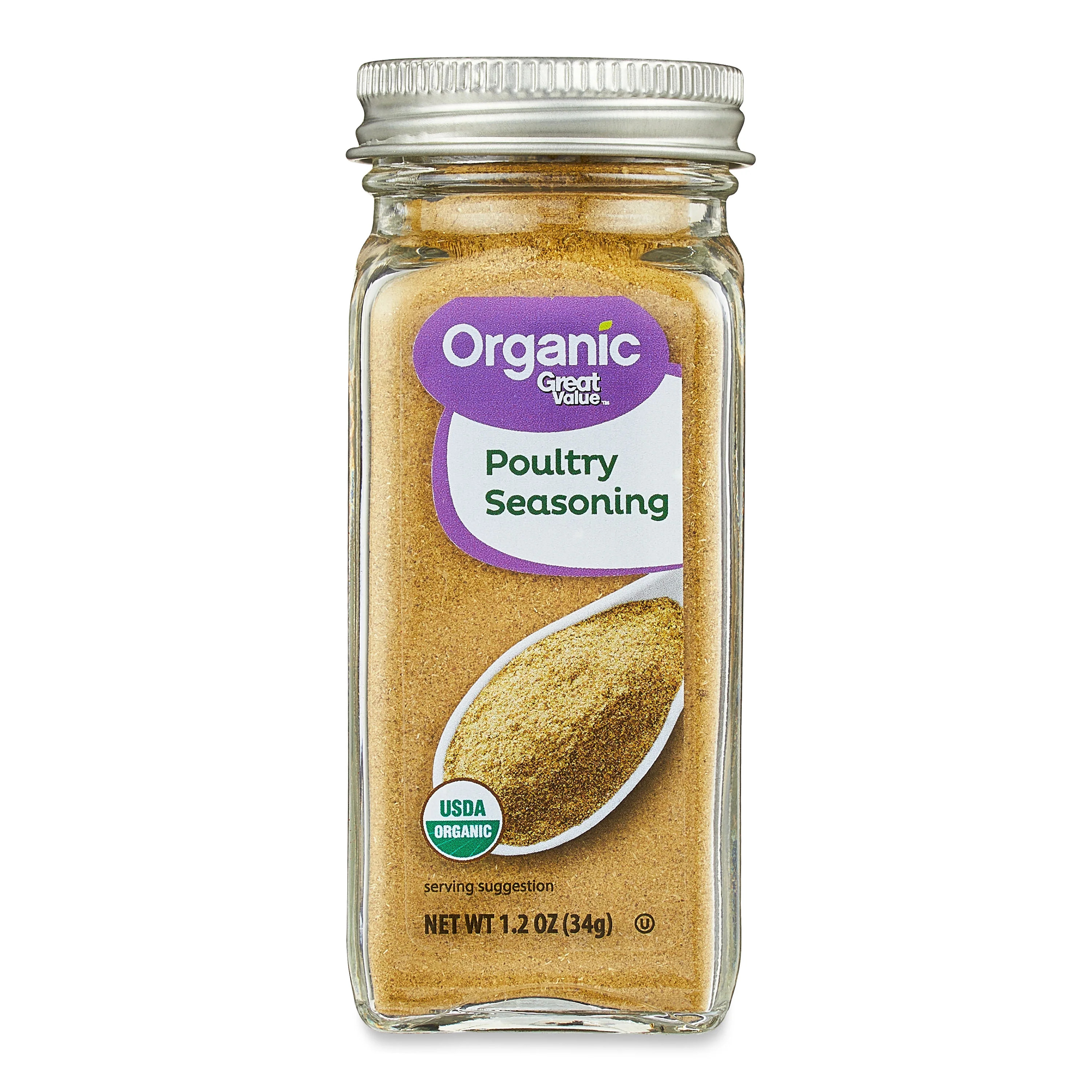 Great Value Organic Poultry Seasoning, 1.2 oz | Walmart (US)