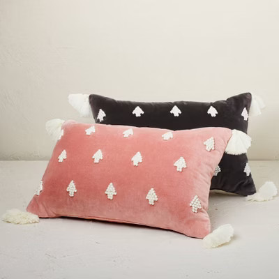 Oversized French Knot Christmas Tree Lumbar Throw Pillow - Opalhouse™ designed with Jungalow™ | Target