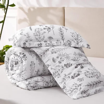 Queen Comforter Set - Comforter, Cute Floral Bedding Comforter Sets, 3 Pieces, 1 Soft Reversible Botanical Flowers Comforter And 2 Pillow Shams | Wayfair North America