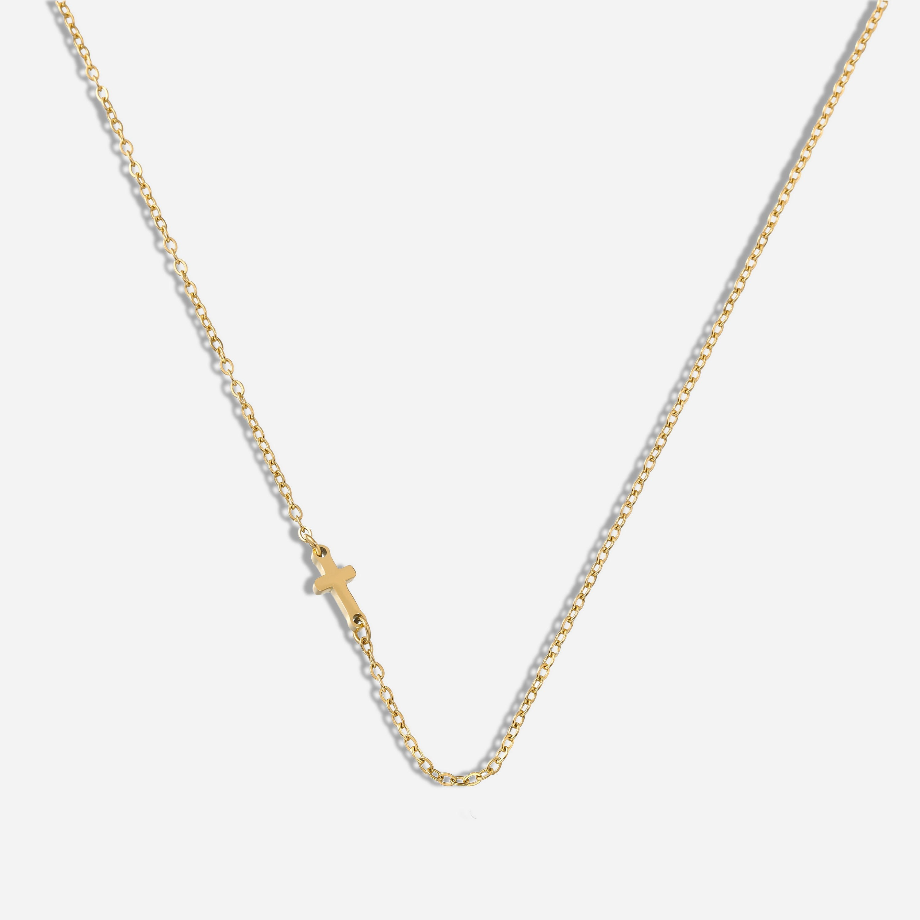 Dainty Cross Pendant Necklace | Victoria Emerson