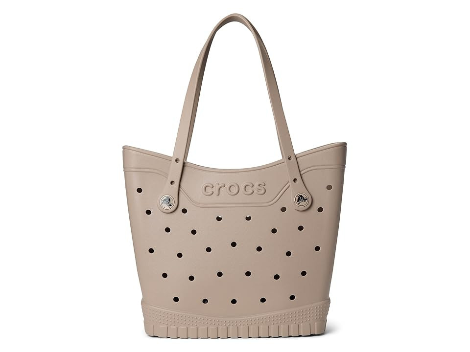 Crocs Medium Tote Tote Handbags Taupe, Synthetic/Textile | Zappos