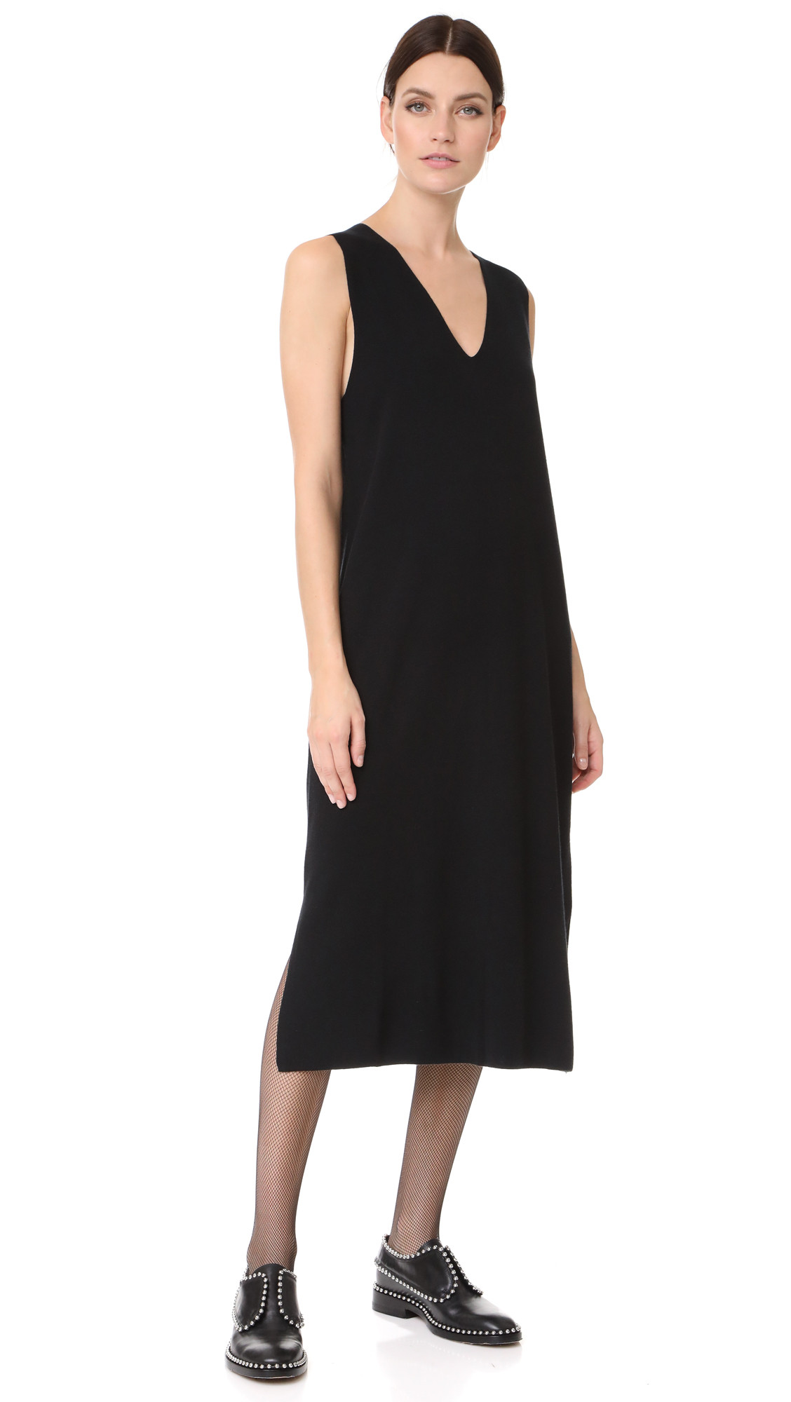 Milano Knit Sleeveless V Neck Dress | Shopbop